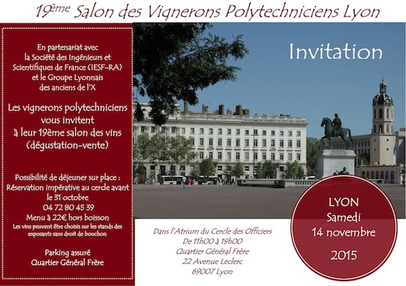 Château Magence_salon des Polytechniciens vignerons_Lyon 2015